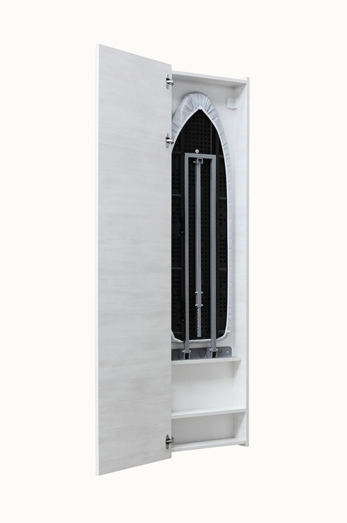 Шкаф с встроенной гладильной доской с зеркальным фасадом Айрон Бокс Термо